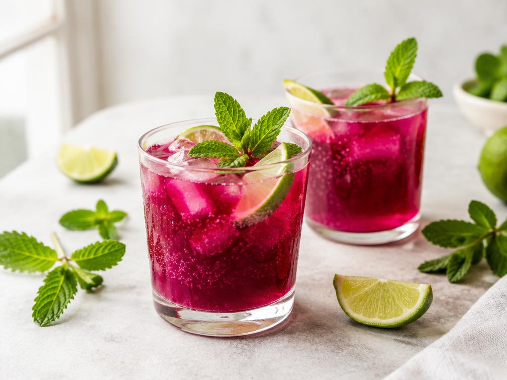 Beet Lime Mint Cooler