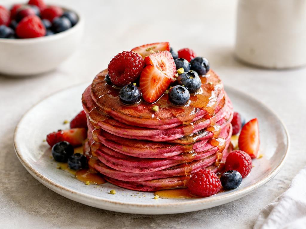 Pink Beet Pancakes