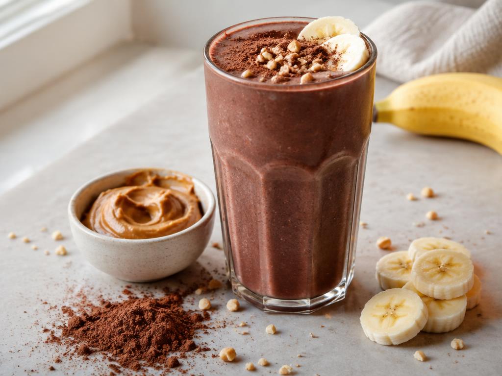 Chocolate Peanut Butter Beet Smoothie