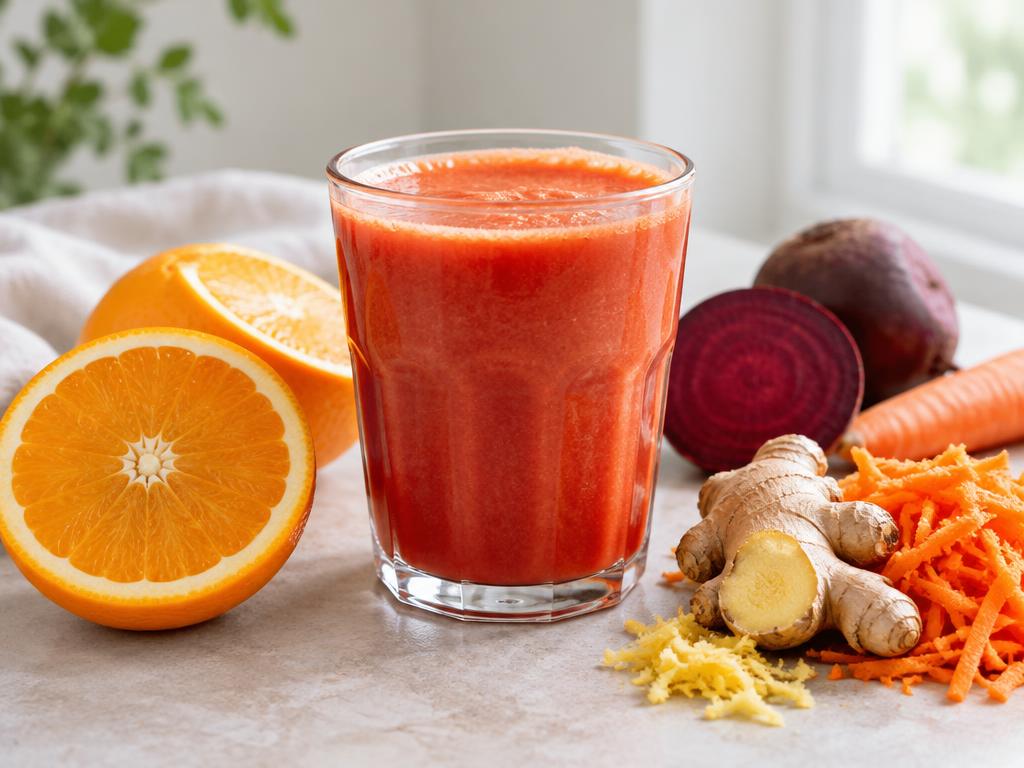 Orange Ginger Beet Smoothie