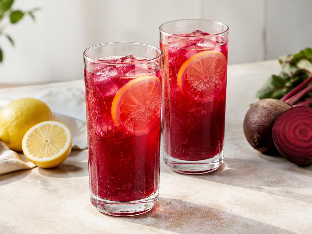 Sparkling Beet Lemonade